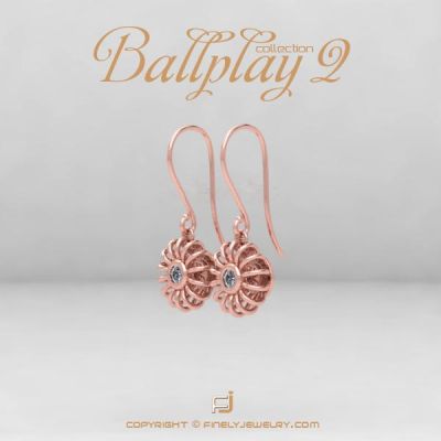 Earring Ballplay 2 Rose Gold