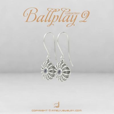 Earring Ballplay 2 White Gold