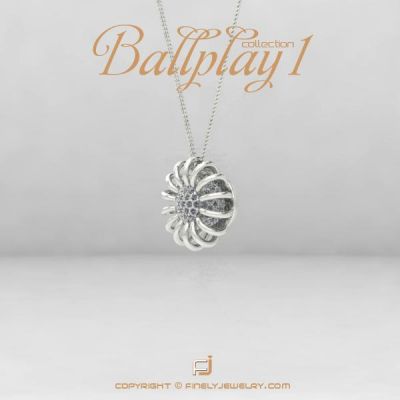 Pendant Ballplay 1 White Gold