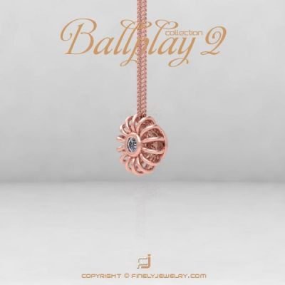 Pendant Ballplay 2 Rose Gold