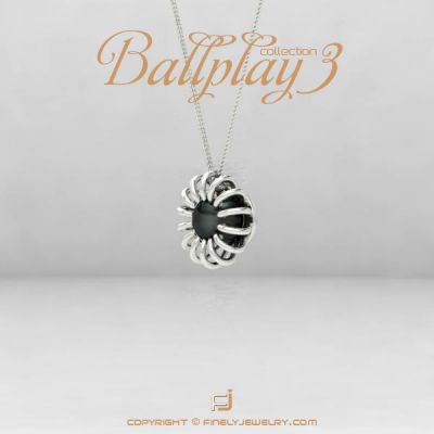 Pendant Ballplay 3 White Gold