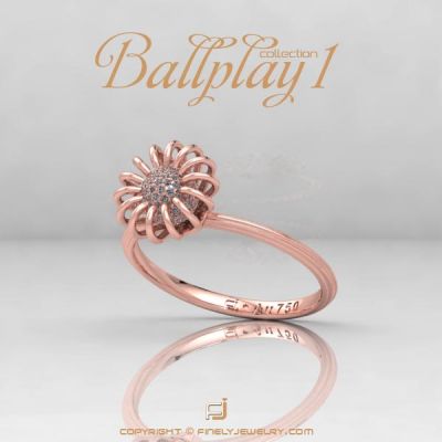 Ring Ballplay 1 Rose Gold