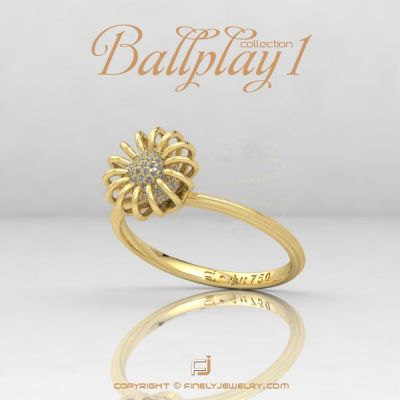 Ring Ballplay 1 Yellow Gold