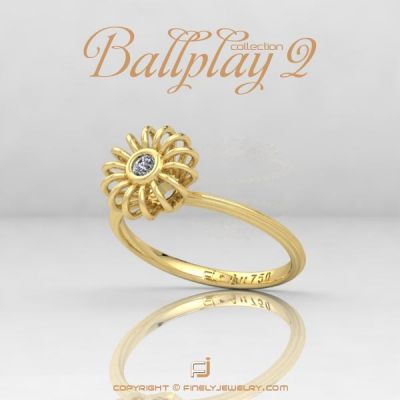 Ring Ballplay 2 Yellow Gold