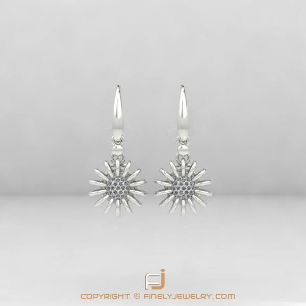 Earring Ballplay 1 White Gold
