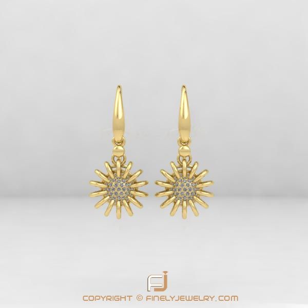 Earring Ballplay 1 Yellow Gold