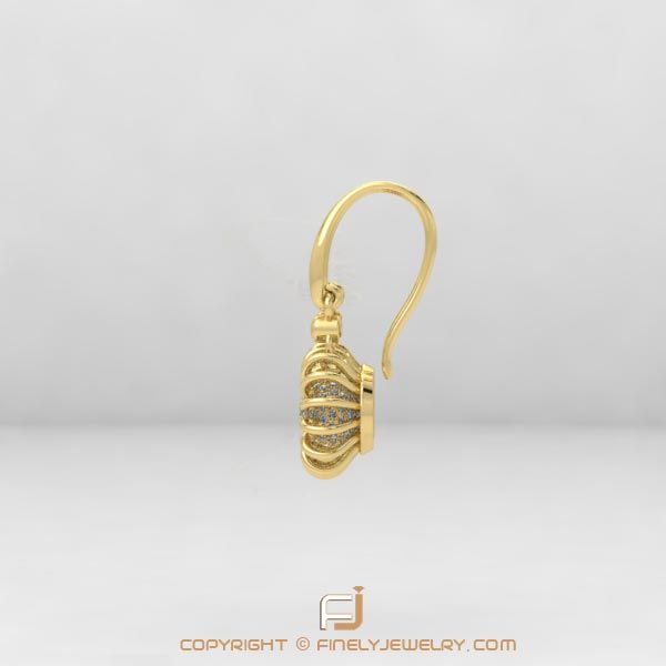 Earring Ballplay 1 Yellow Gold