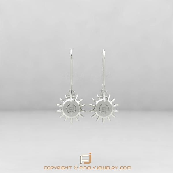 Earring Ballplay 2 White Gold