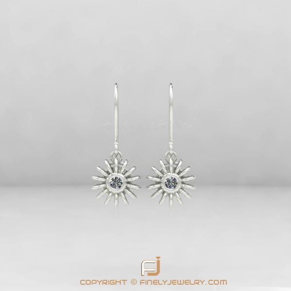 Earring Ballplay 2 White Gold