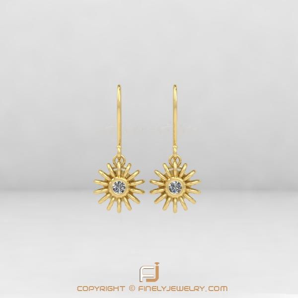 Earring Ballplay 2 Yellow Gold