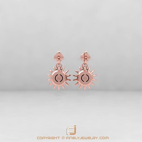 Earring Ballplay 3 Rose Gold