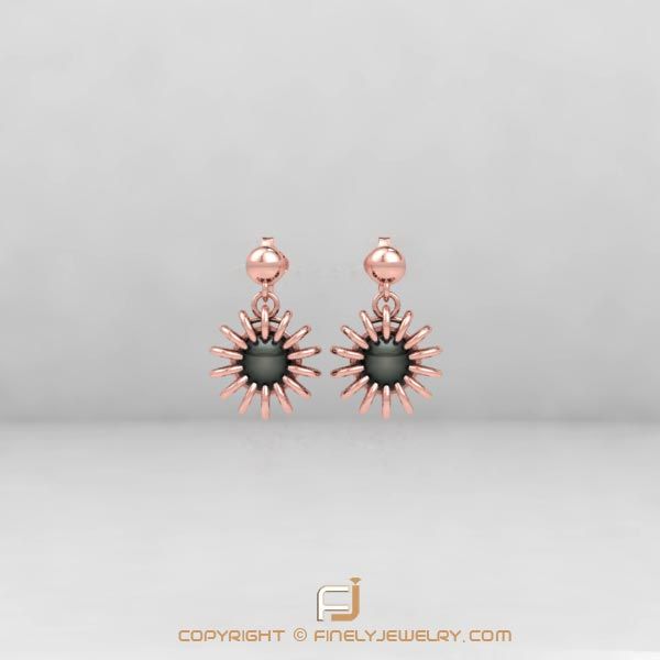 Earring Ballplay 3 Rose Gold