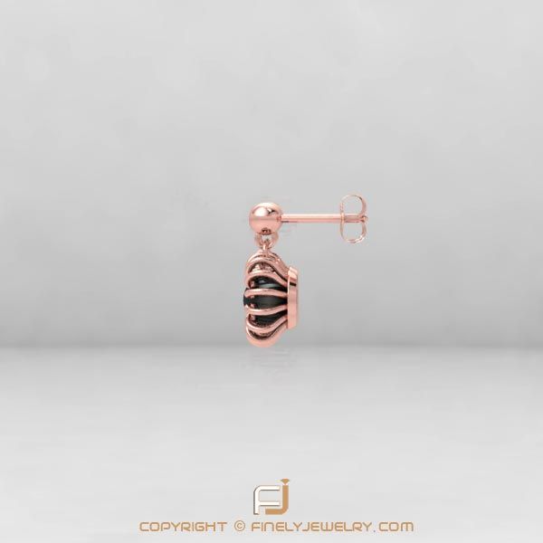 Earring Ballplay 3 Rose Gold