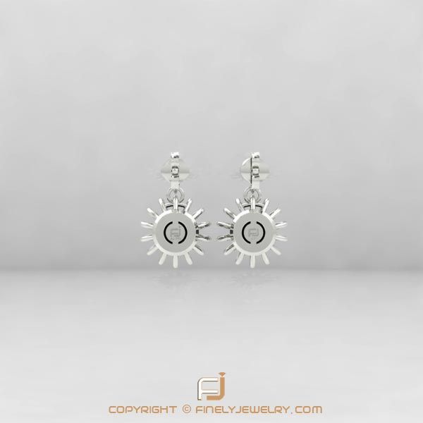 Earring Ballplay 3 White Gold