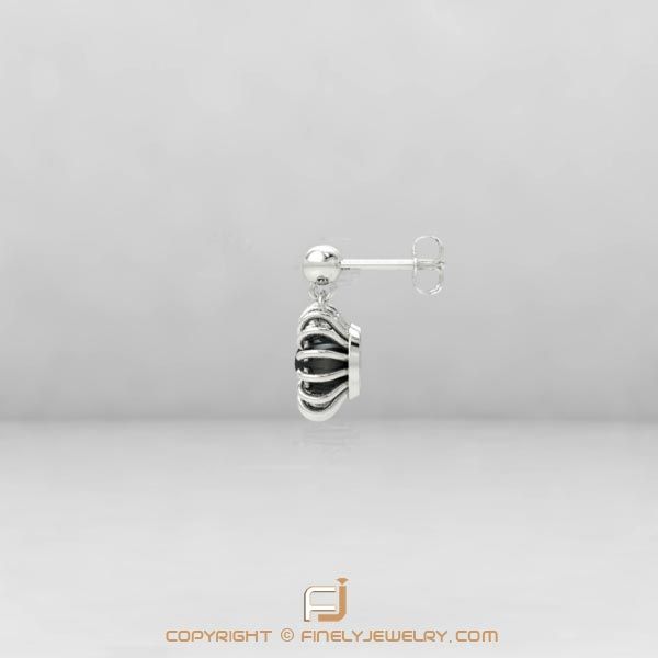 Earring Ballplay 3 White Gold