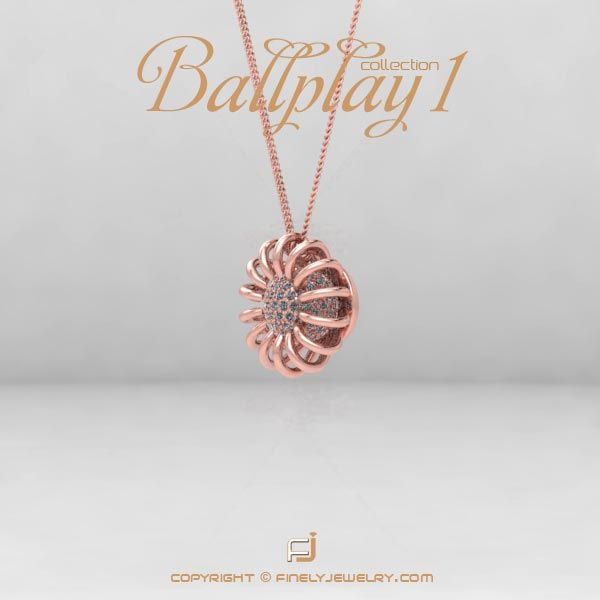 Pendant Ballplay 1 Rose Gold