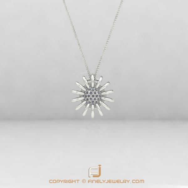 Pendant Ballplay 1 White Gold