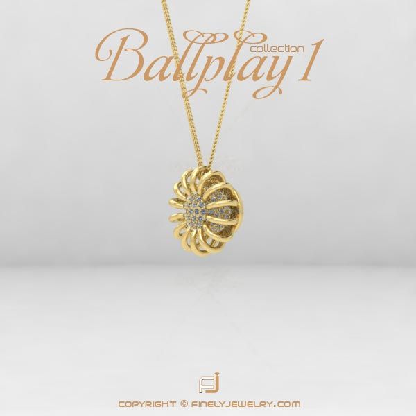 Pendant Ballplay 1 Yellow Gold