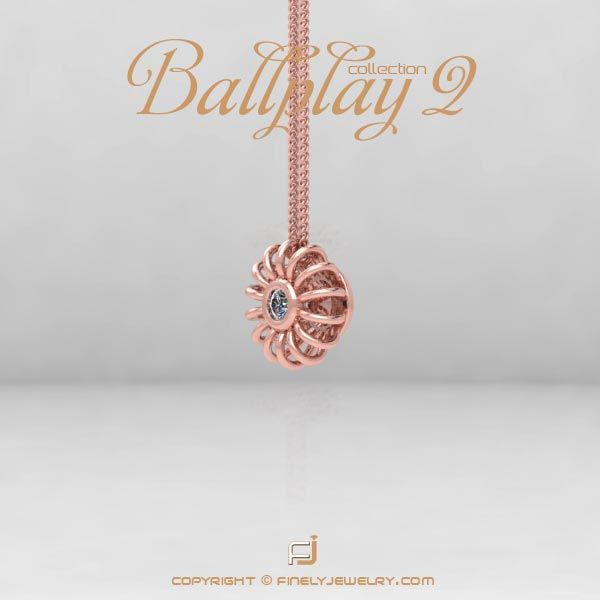 Pendant Ballplay 2 Rose Gold