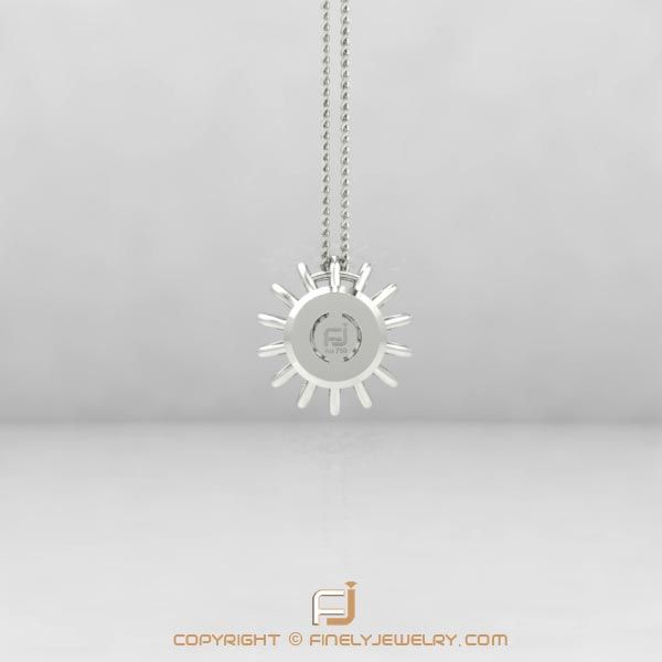 Pendant Ballplay 2 White Gold