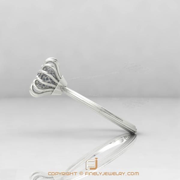 Ring Ballplay 1 White Gold
