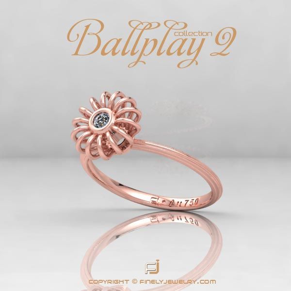Ring Ballplay 2 Rose Gold