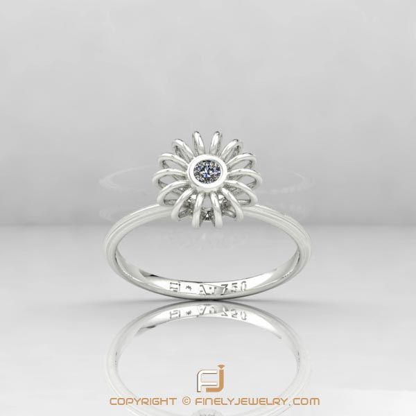 Ring Ballplay 2 White Gold