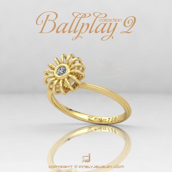 Ring Ballplay 2 Yellow Gold